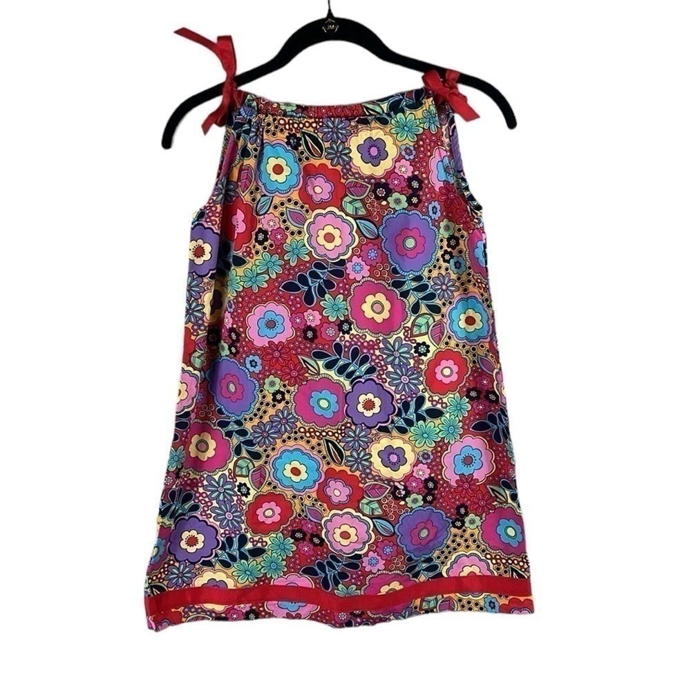 Hannah Andersson Bold Floral Print Summer Dress Size 8